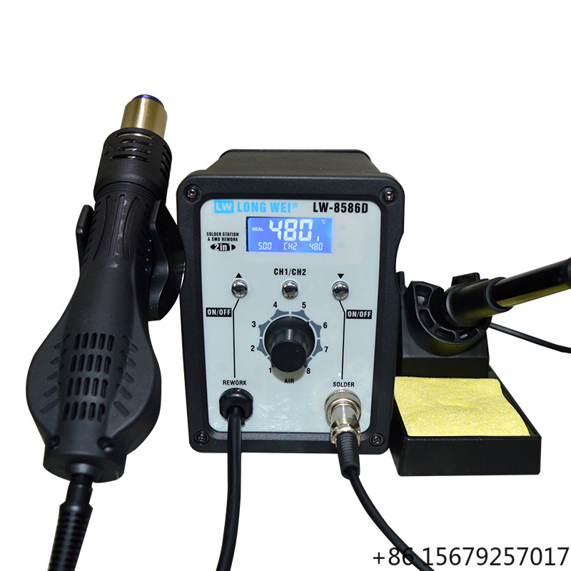 2 In 1 Soldering Rework Station 750W - LW-8586D Pistolet à air chaud 2