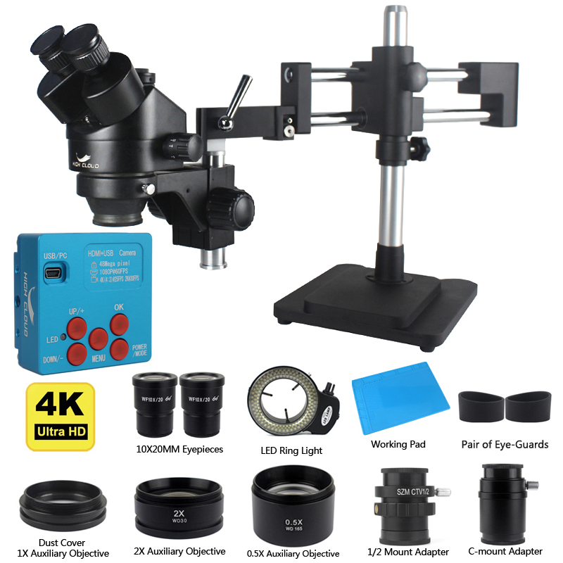 Simul-Focal Industrial Microscope 4K Hdmi - Caméra industrielle 4K 48MP HDMI USB