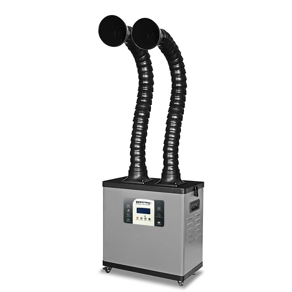 Fume Extractor Soldering Dual Arm - Extracteur de fumée de soudage à