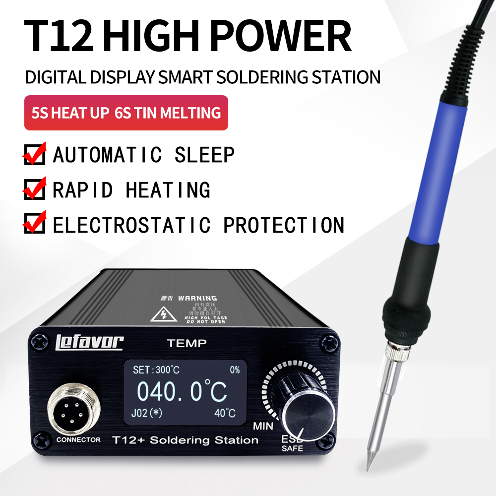 T12 Soldering Station Oled - Station de soudage T12 + fer