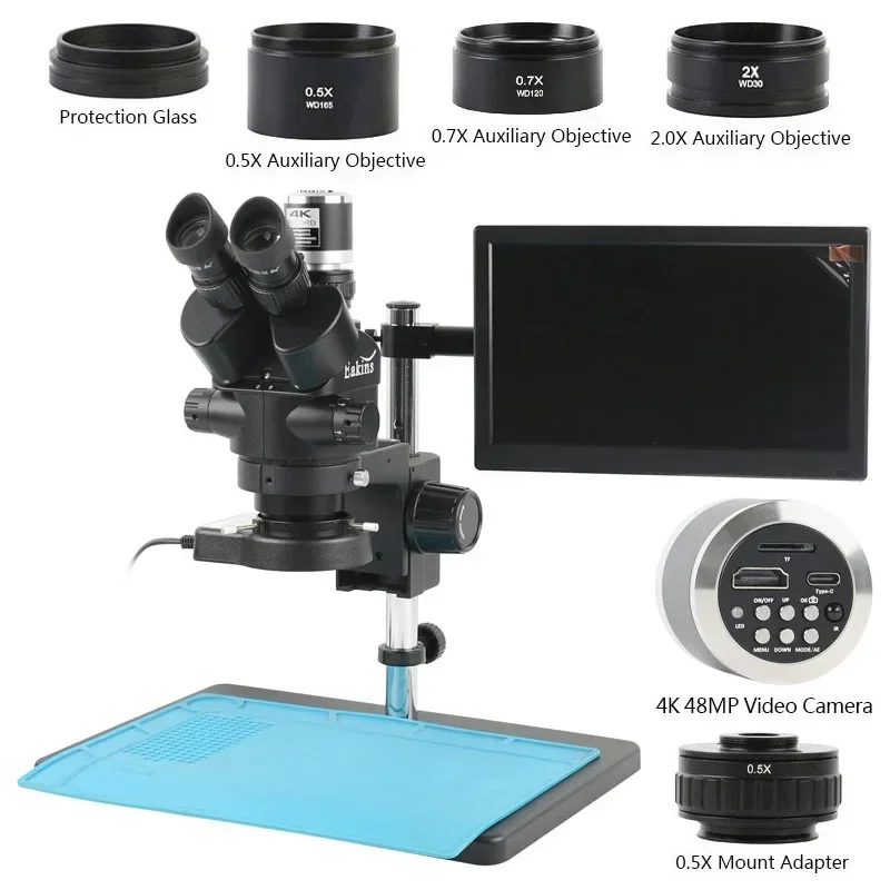 Microscope trinoculaire stéréo - Trinocular Stereo Microscope 7X-45X avis et prix
