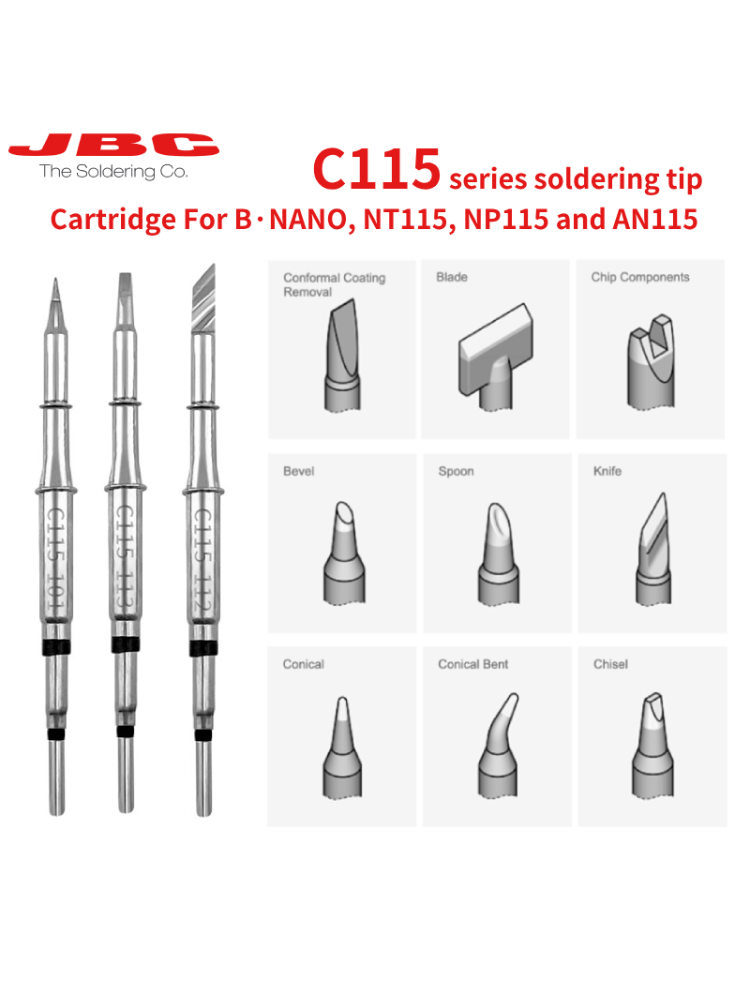 Cartouches JBC C115 originales - C115 Nano Soldering Iron Station avis et prix