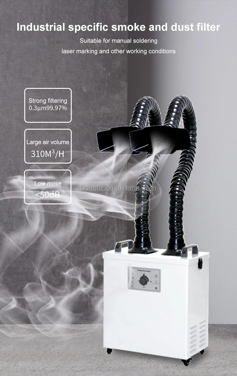 Purificateur d'air Boasta Smok - Fume Extractor Soldering Dual Arm avis et prix