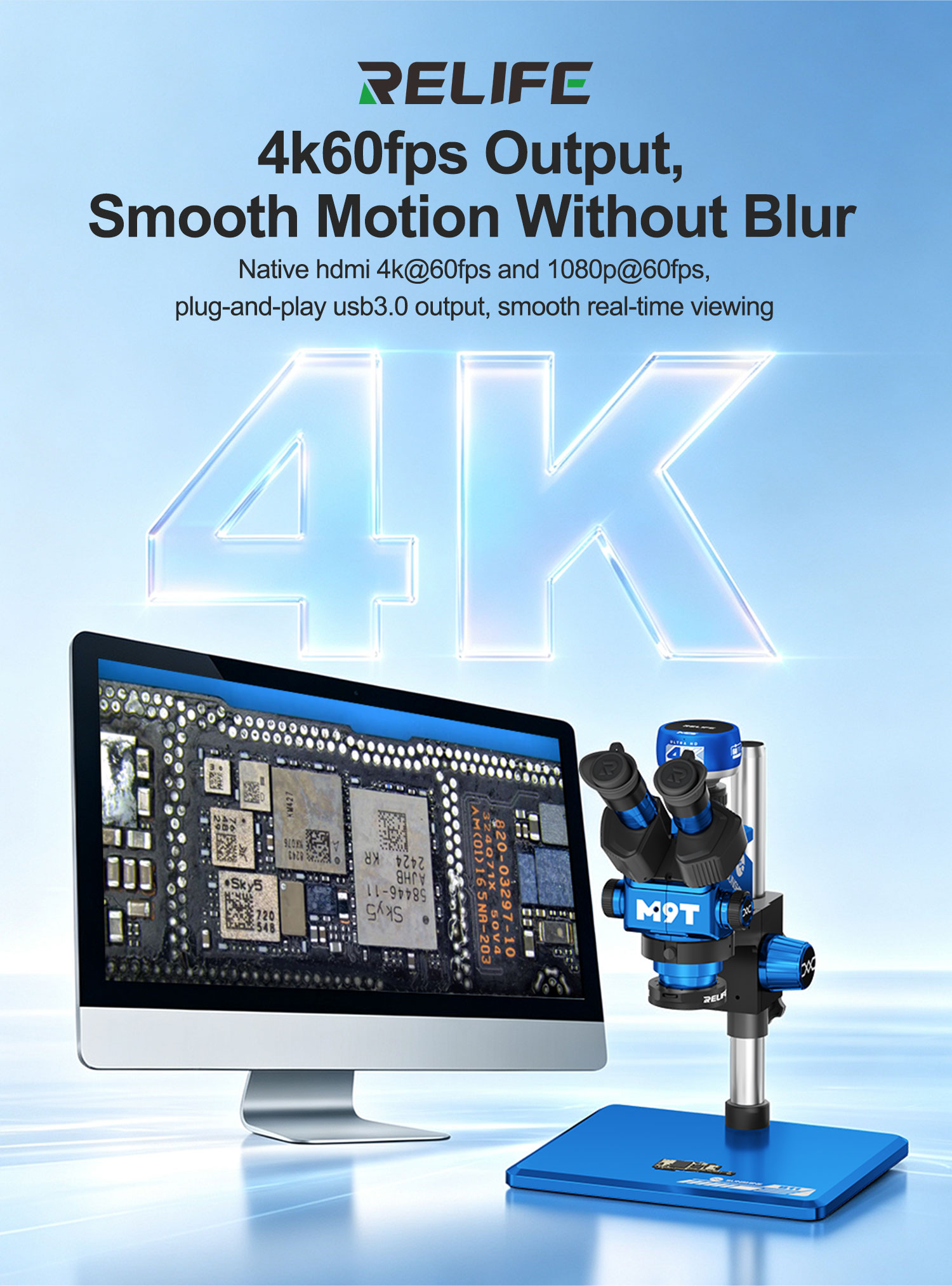 Caméra Microscopique RELIFE MC - 4K Microscope Camera Sony Sensor avis et prix