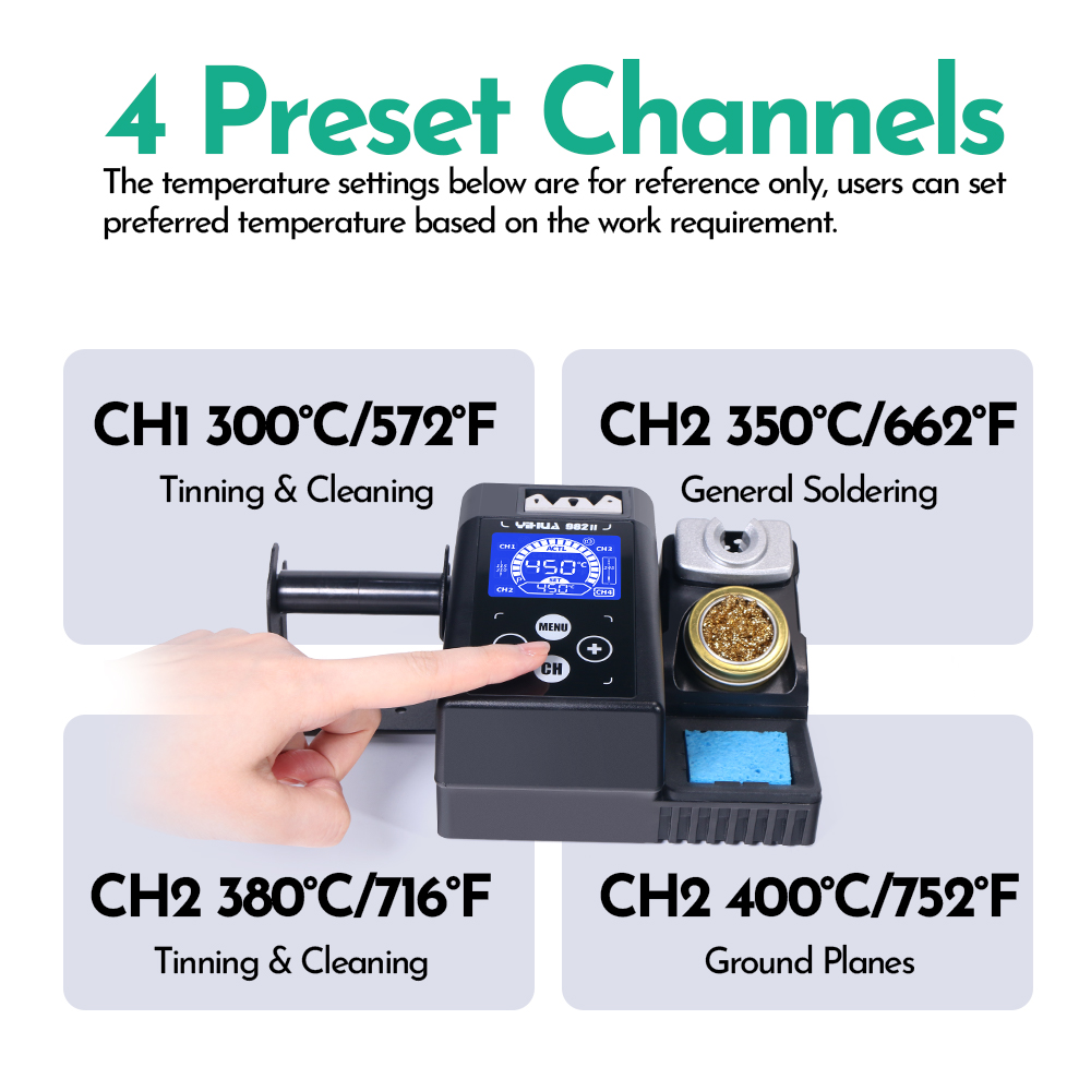 YIHUA 982-II écran tactile C24 - C210 Precision Soldering Station avis et prix