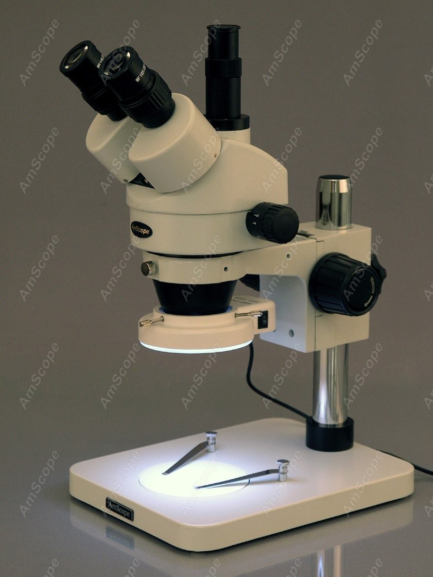 Microscope stéréoscopique trin - Trinocular Stereo Microscope 7X-45X avis et prix